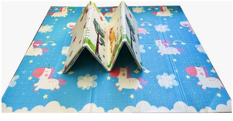 TATAME DE EVA INFANTIL ESTAMPADO DOBRAVEL 180X120CM 8MM 